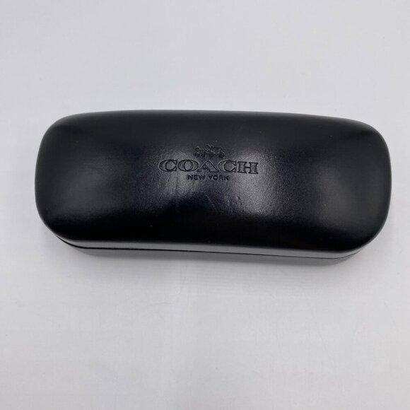 Coach Eye Glasses - Sunglasses Case w/Lenses Cleaner Cloth Black - Picture 1 of 8